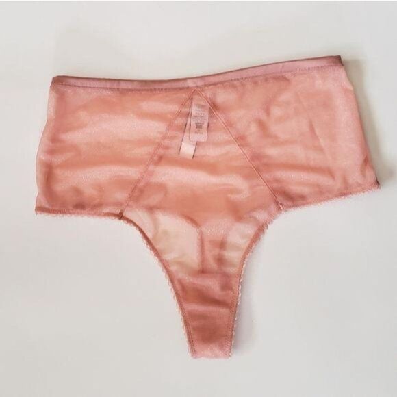 NWT Victoria's Secret High Waist Mesh Thong Panty - Picture 1 of 6